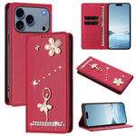 Custodia per telefono in ecopelle con protezione RFID e strass, a tema ballerina, con motivo a ballerina., For iPhone 17e / 16e, For iPhone 17 Pro Max, For iPhone 17 Pro