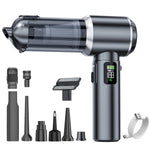 SUITU Aspirapolvere senza fili ad alta potenza con display digitale e sistema brushless per auto, One Touch Dustbin Emptying, Long Dust Collection Bin