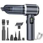 SUITU Aspirapolvere senza fili ad alta potenza con display digitale e sistema brushless per auto, One Touch Dustbin Emptying, Long Dust Collection Bin