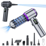 SUITU Aspirapolvere senza fili ad alta potenza con display digitale e sistema brushless per auto, One Touch Dustbin Emptying, Long Dust Collection Bin