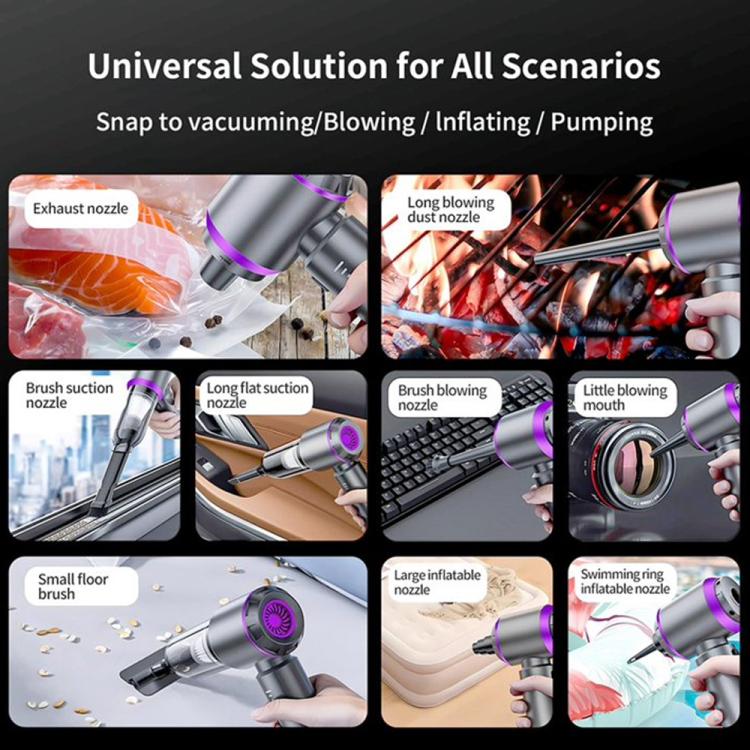 SUITU Aspirapolvere senza fili ad alta potenza con display digitale e sistema brushless per auto, One Touch Dustbin Emptying, Long Dust Collection Bin