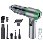 Aspirapolvere portatile SUITU con funzione soffiante e aspirazione combinata, display LED e sistema senza spazzole, One Touch Dustbin Emptying, Long Dust Collection Bin