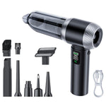 Aspirapolvere portatile SUITU con funzione soffiante e aspirazione combinata, display LED e sistema senza spazzole, One Touch Dustbin Emptying, Long Dust Collection Bin