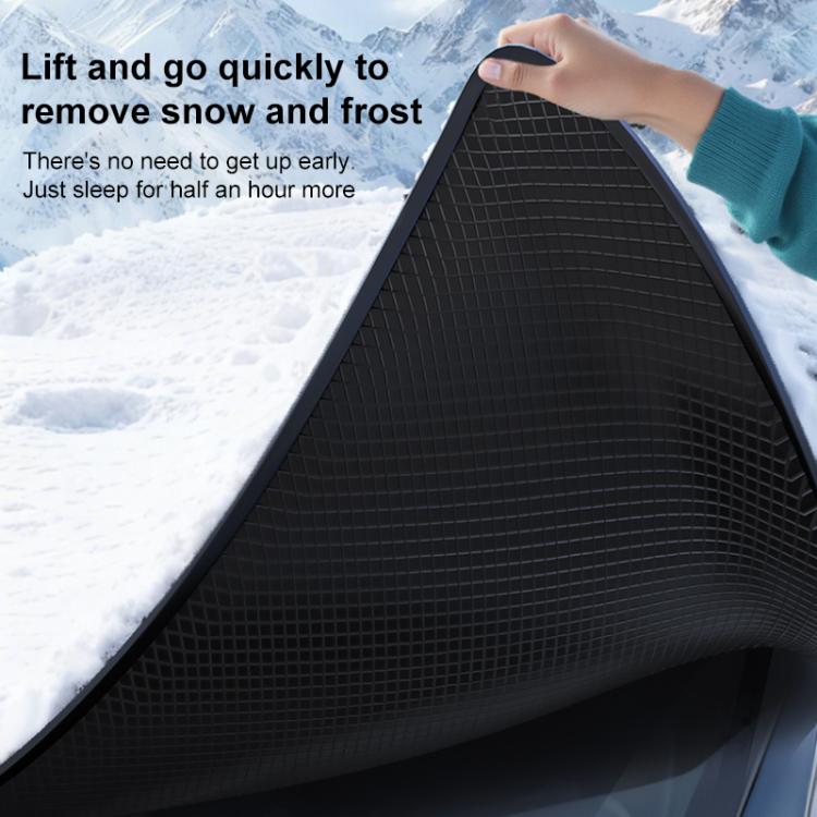 SUITU ST-3959 Copertura magnetica per parabrezza anteriore in tessuto Oxford rinforzato con protezione da neve e sole per auto