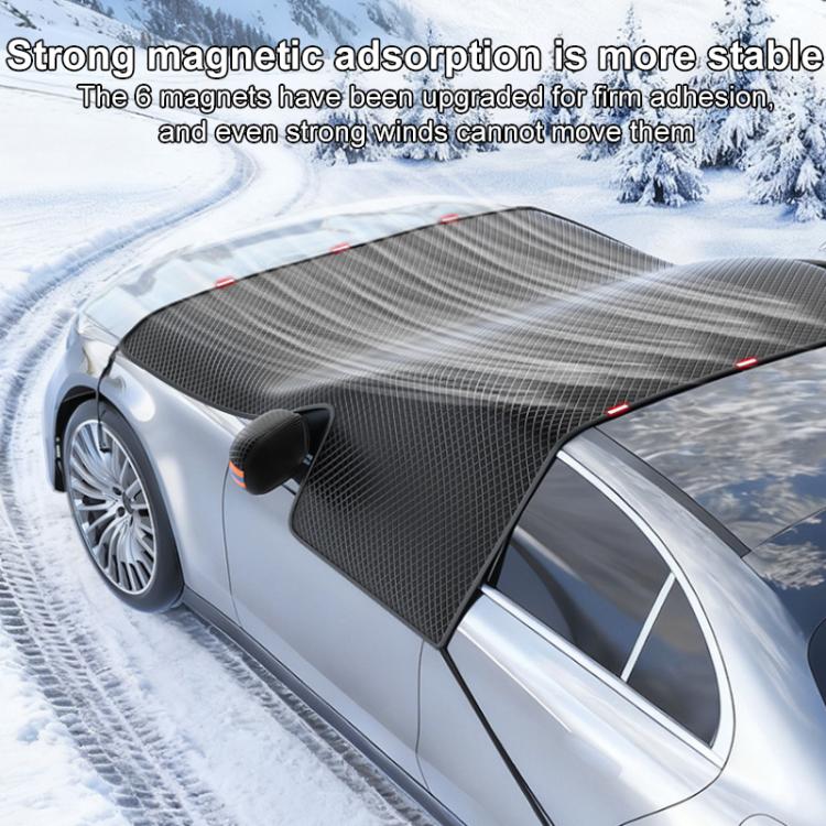 SUITU ST-3959 Copertura magnetica per parabrezza anteriore in tessuto Oxford rinforzato con protezione da neve e sole per auto