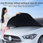 SUITU ST-3961 Telo copriauto completo con protezione magnetica da neve e sole, in tessuto Oxford rinforzato, resistente alla neve e al sole., Small Size 450 x 235cm, Large Size 520 x 235cm