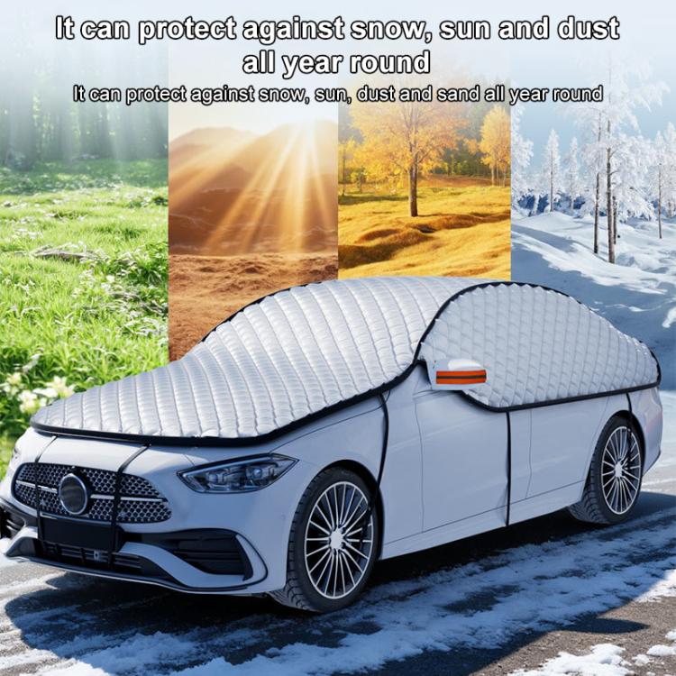 Pellicola alluminizzata per auto SUITU ST-4019, antigelo, neve e protezione UV, copertura per mezza auto, Universal SUV Model, Universal Thickened SUV Model, Universal Hatchback, Universal Sedan, Universal Thickened Sedan