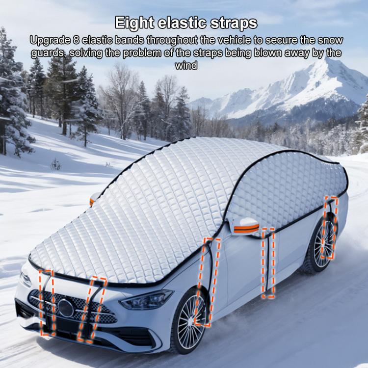 Pellicola alluminizzata per auto SUITU ST-4019, antigelo, neve e protezione UV, copertura per mezza auto, Universal SUV Model, Universal Thickened SUV Model, Universal Hatchback, Universal Sedan, Universal Thickened Sedan