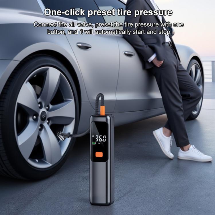 SUITU ST-5536 Pompa d'aria portatile elettrica wireless con display digitale per auto, 4000mAh, 4500mAh