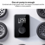 SUITU RT-601B Pompa d'aria per auto portatile elettrica con display digitale wireless e gonfiatore per pneumatici.