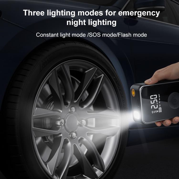 SUITU RT-601B Pompa d'aria per auto portatile elettrica con display digitale wireless e gonfiatore per pneumatici.