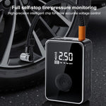 SUITU RT-601B Pompa d'aria per auto portatile elettrica con display digitale wireless e gonfiatore per pneumatici.