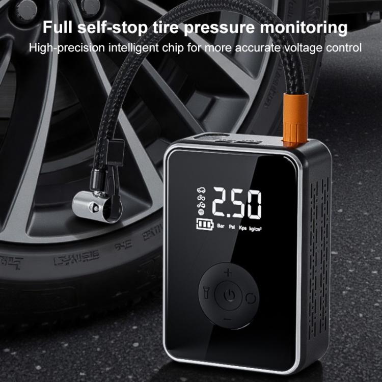 SUITU RT-601B Pompa d'aria per auto portatile elettrica con display digitale wireless e gonfiatore per pneumatici.