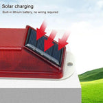 Luce di segnalazione notturna a LED lampeggiante ad energia solare, Double-sided Tape, Screw