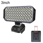 Doppia luce di lavoro a LED USB per emergenza, per alloggiamento batteria Dayi, 3 inch Round High Beam, 4 inch Square High Beam, 5 inch Square High and Low Beam, 8 inch Square High and Low Beam, 10 inch Square High and Low Beam