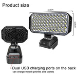 Doppia luce di lavoro a LED USB per emergenza, per alloggiamento batteria Dayi, 3 inch Round High Beam, 4 inch Square High Beam, 5 inch Square High and Low Beam, 8 inch Square High and Low Beam, 10 inch Square High and Low Beam