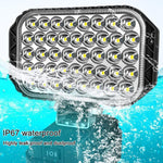 Doppia luce di lavoro a LED USB per emergenza, per alloggiamento batteria Dayi, 3 inch Round High Beam, 4 inch Square High Beam, 5 inch Square High and Low Beam, 8 inch Square High and Low Beam, 10 inch Square High and Low Beam