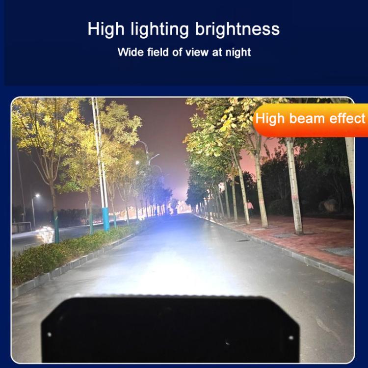 Doppia luce di lavoro a LED USB per emergenza, per alloggiamento batteria Dayi, 3 inch Round High Beam, 4 inch Square High Beam, 5 inch Square High and Low Beam, 8 inch Square High and Low Beam, 10 inch Square High and Low Beam