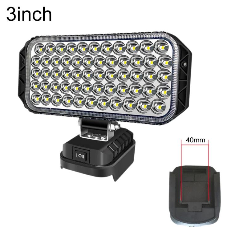 Lampada LED con doppia porta USB compatibile slot batteria Makita