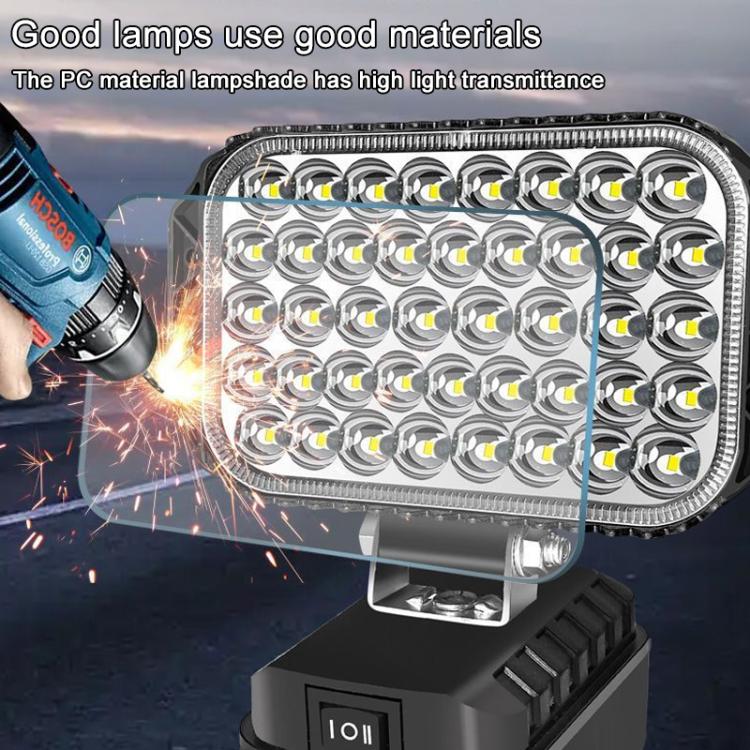 Doppia porta USB con LED per lavoro d'emergenza, compatibile con lo slot batteria Makita., 3 inch Round High Beam, 4 inch Square High Beam, 5 inch Square High and Low Beam, 8 inch Square High and Low Beam, 10 inch Square High and Low Beam
