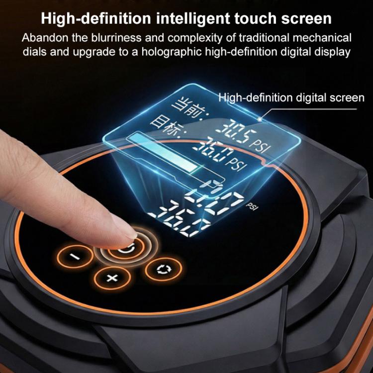 Pompa d'aria triangolare elettrica per pneumatici SUITU, Button Version, Touch Screen Version