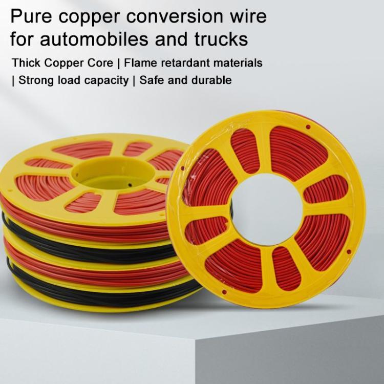 Cavo elettrico per auto con anima in rame puro e isolamento in rame, lunghezza 60 m., 0.75 Square, 1 Square, 1.5 Square