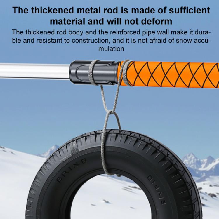 SUITU ST-3984 Pala da neve multifunzione con rotazione a 360 gradi, staccabile e retrattile, spazzola da neve