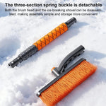 SUITU ST-3984 Pala da neve multifunzione con rotazione a 360 gradi, staccabile e retrattile, spazzola da neve