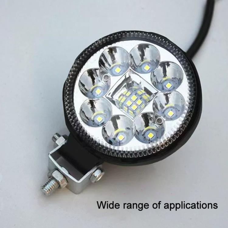 Faro LED rotondo ad alta intensità e ultra luminoso da 3 pollici, alimentato a DC12-80V.