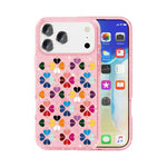 Cover per telefono con motivo a cuori rossi e cristalli scintillanti, For iPhone 18 Pro / 17 Pro, For iPhone 18 Pro Max / 17 Pro Max