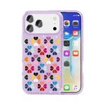 Cover per telefono con motivo a cuori rossi e cristalli scintillanti, For iPhone 18 Pro / 17 Pro, For iPhone 18 Pro Max / 17 Pro Max