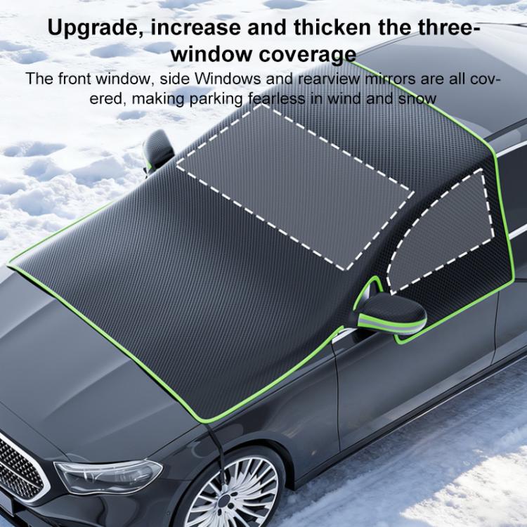 SUITU ST-3960 Copertura magnetica universale per parabrezza anteriore in tessuto Oxford, protezione da neve e sole.