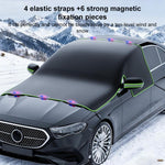 SUITU ST-3960 Copertura magnetica universale per parabrezza anteriore in tessuto Oxford, protezione da neve e sole.