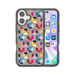 Cover per telefono con motivo a cuori rossi e cristalli scintillanti, For iPhone 17, For iPhone Air, For iPhone 16 Pro Max, For iPhone 16 Pro