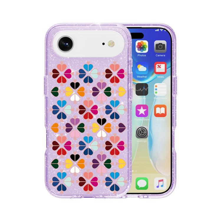 Cover per telefono con motivo a cuori rossi e cristalli scintillanti, For iPhone 17, For iPhone Air, For iPhone 16 Pro Max, For iPhone 16 Pro