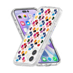 Cover per telefono con motivo a cuori rossi e cristalli scintillanti, For iPhone 16 Plus, For iPhone 16, For iPhone 15 Pro Max, For iPhone 15 Pro