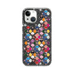 Cover per telefono con motivo a cuori rossi e cristalli scintillanti, For iPhone 15 Plus, For iPhone 15, For iPhone 14 Plus, For iPhone 14