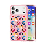 Custodia per telefono trasparente con motivo a cuori rossi e cristalli, For iPhone 18 Pro / 17 Pro, For iPhone 18 Pro Max / 17 Pro Max