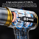 Aspirapolvere combinato per auto SUITU ST-6609C con batteria al litio rimovibile e funzione soffiaggio.