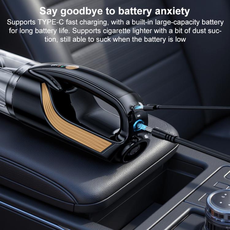 SUITU ST-128Plus 6000mAh Mini aspirapolvere portatile wireless con funzione soffiante e aspirazione per auto