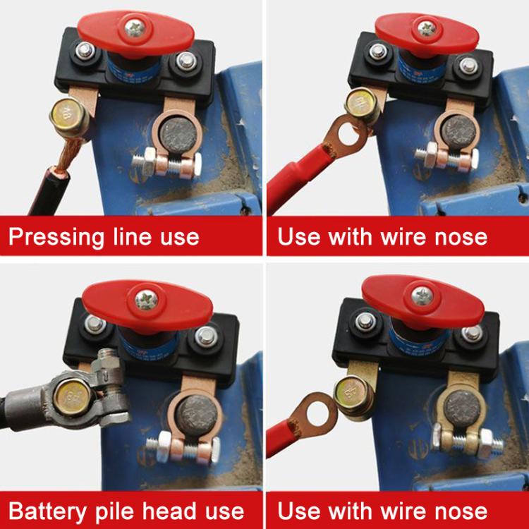 Interruttore di disconnessione batteria multifunzionale per auto, 12V-24V, in rame puro., 12V-24V
