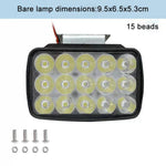 Faro LED ad alta intensità per moto, alimentazione DC 12-85V, Ultra-bright 15 LEDs + Screw, 15 LEDs + Screw + Switch + Clamp + 2.5m Plug, Ultra-bright 30 LEDs + Screw, 30 LEDs + Screw + Switch + Clamp + 2.5m Plug, Ultra-bright 36 LEDs + Screw          ...