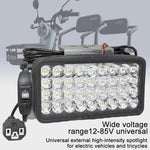 Faro LED ad alta intensità per moto, alimentazione DC 12-85V, Ultra-bright 15 LEDs + Screw, 15 LEDs + Screw + Switch + Clamp + 2.5m Plug, Ultra-bright 30 LEDs + Screw, 30 LEDs + Screw + Switch + Clamp + 2.5m Plug, Ultra-bright 36 LEDs + Screw          ...
