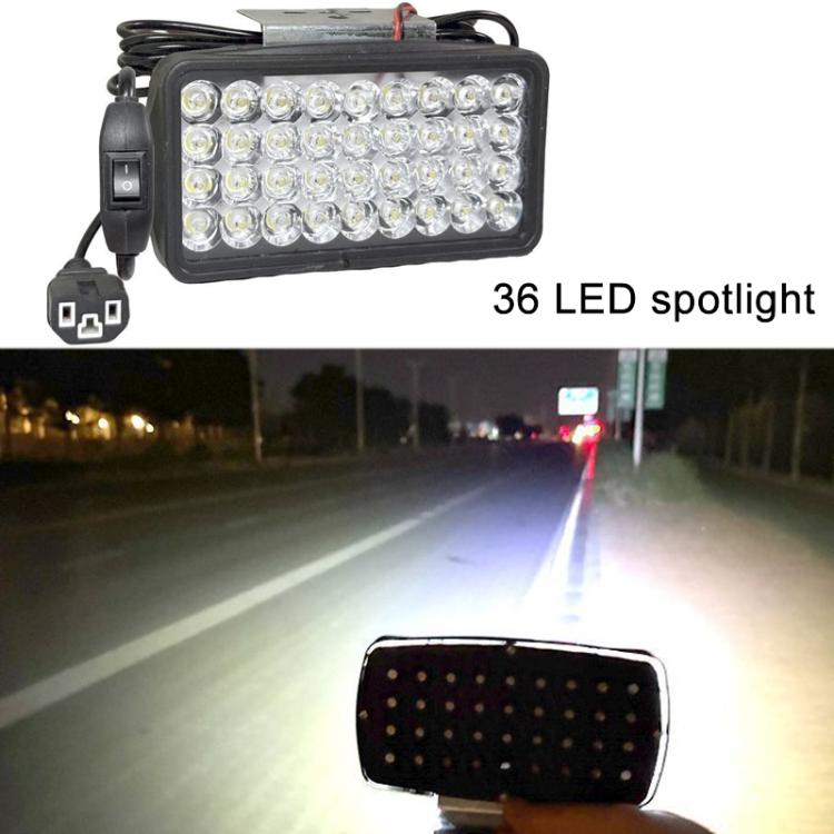 Faro LED ad alta intensità per moto, alimentazione DC 12-85V, Ultra-bright 15 LEDs + Screw, 15 LEDs + Screw + Switch + Clamp + 2.5m Plug, Ultra-bright 30 LEDs + Screw, 30 LEDs + Screw + Switch + Clamp + 2.5m Plug, Ultra-bright 36 LEDs + Screw          ...