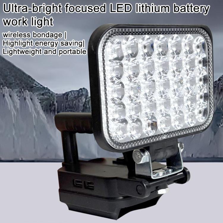 Luce di emergenza a LED portatile da esterno con doppia porta USB, per alloggiamento batteria Dayi, 3 inch Square High Beam, 4 inch Square High and Low Beam, 5 inch Square High and Low Beam, 8 inch Square High and Low Beam