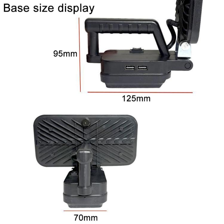 Luce di emergenza a LED portatile da esterno con doppia porta USB, per alloggiamento batteria Dayi, 3 inch Square High Beam, 4 inch Square High and Low Beam, 5 inch Square High and Low Beam, 8 inch Square High and Low Beam