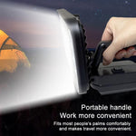 Luce di emergenza a LED portatile da esterno con doppia porta USB, per alloggiamento batteria Dayi, 3 inch Square High Beam, 4 inch Square High and Low Beam, 5 inch Square High and Low Beam, 8 inch Square High and Low Beam