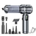 Aspirapolvere combinato con display digitale e funzione soffiante SUITU ST-6704APlus per auto., One Touch Dustbin Emptying