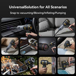 Aspirapolvere combinato con display digitale e funzione soffiante SUITU ST-6704APlus per auto., One Touch Dustbin Emptying