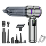 Aspirapolvere combinato con display digitale e funzione soffiante SUITU ST-6704BPlus per auto, Extended Dustbin